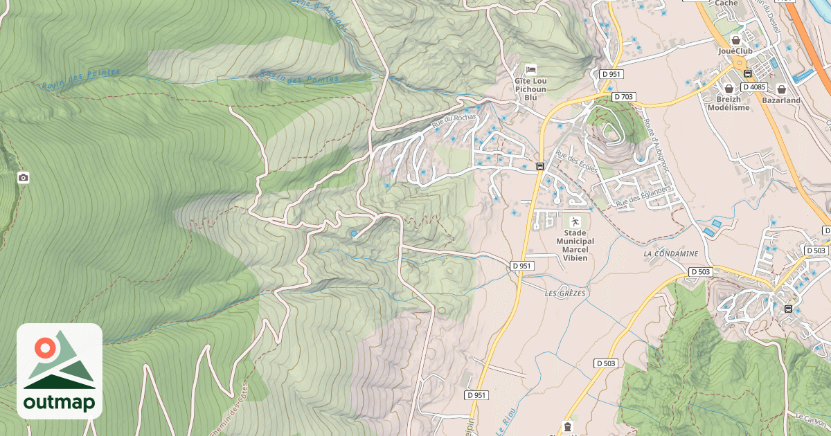 Map of Cabane