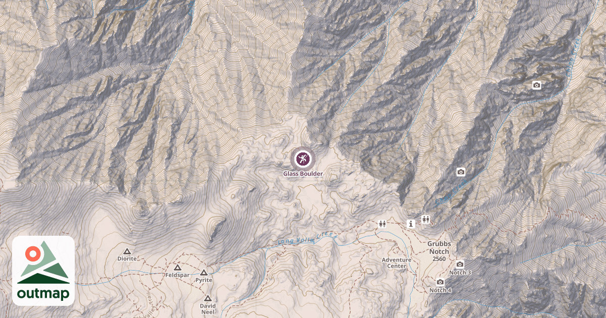 Map of Glass Boulder