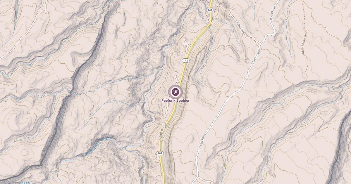 Map preview of Peefunk Boulder