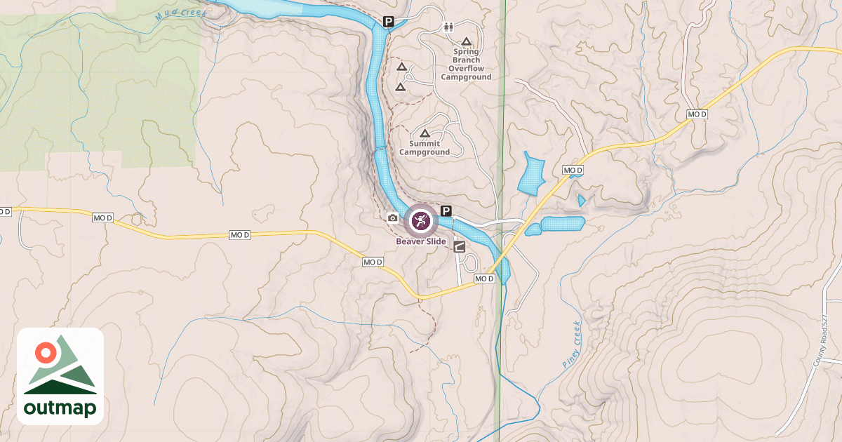 Map of Beaver Slide