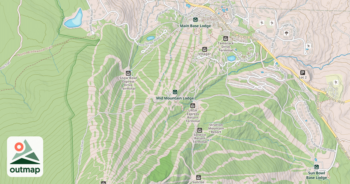 Map of Mid Mountain Lodge