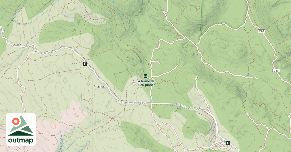 Map of La ferme de Siou Blanc