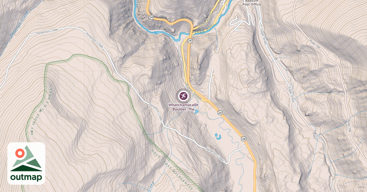 Map of Whatchamacallit Boulder, The