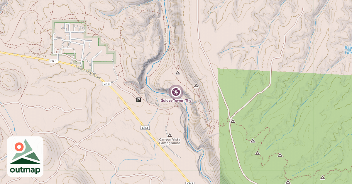 Map of Guides Tower, The