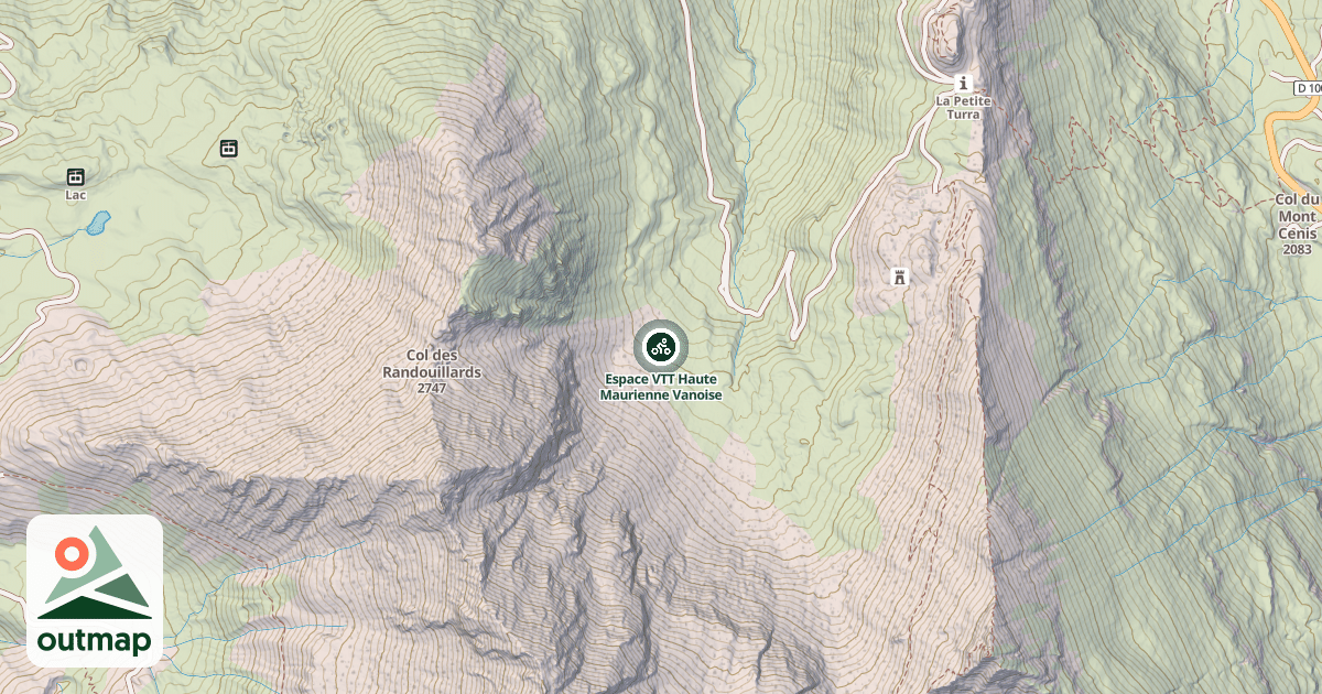 Map of Espace VTT Haute Maurienne Vanoise