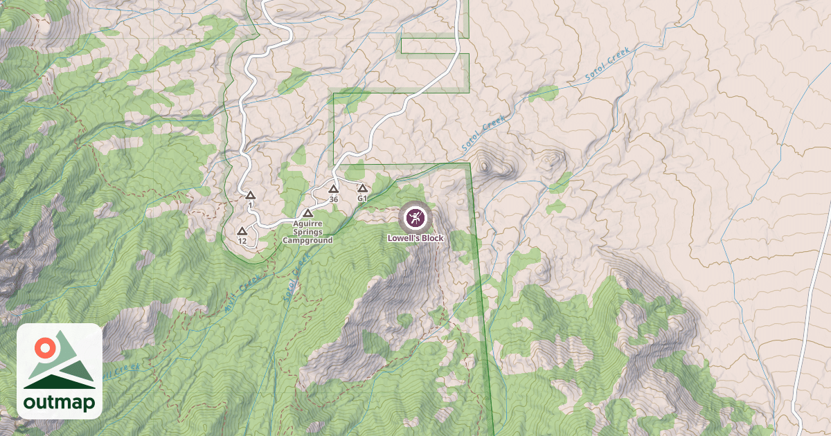 Map of Lowell's Block