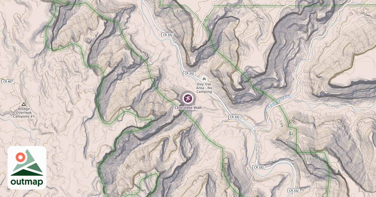 Map of Chocolate Wall