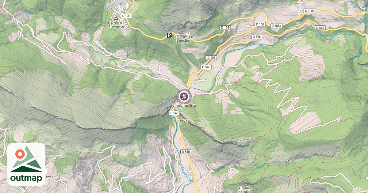 Map of Climbing Site