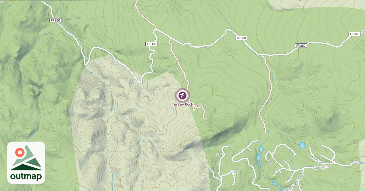 Map of Turkey Rock