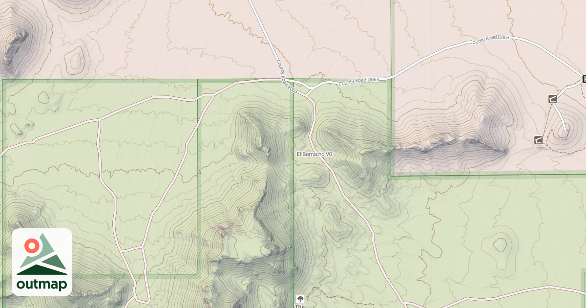 Map of El Borracho