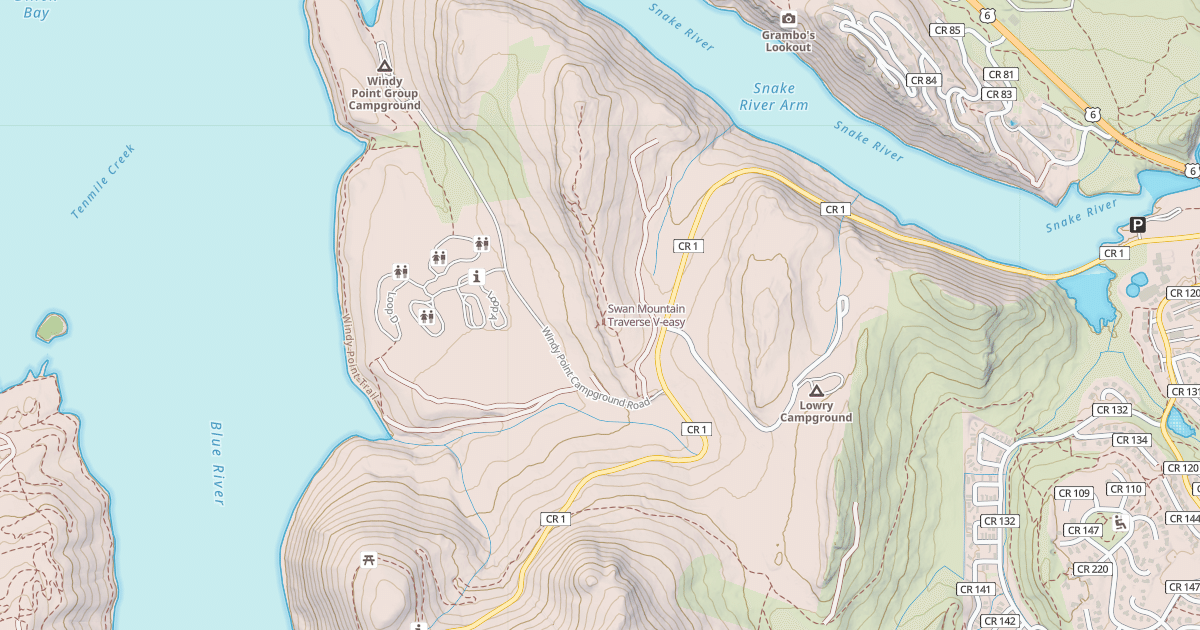 Map preview of Swan Mountain Traverse