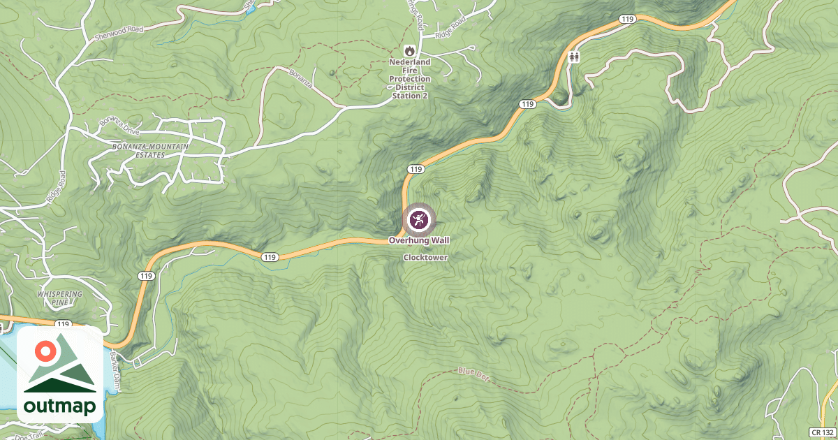 Map of Overhung Wall