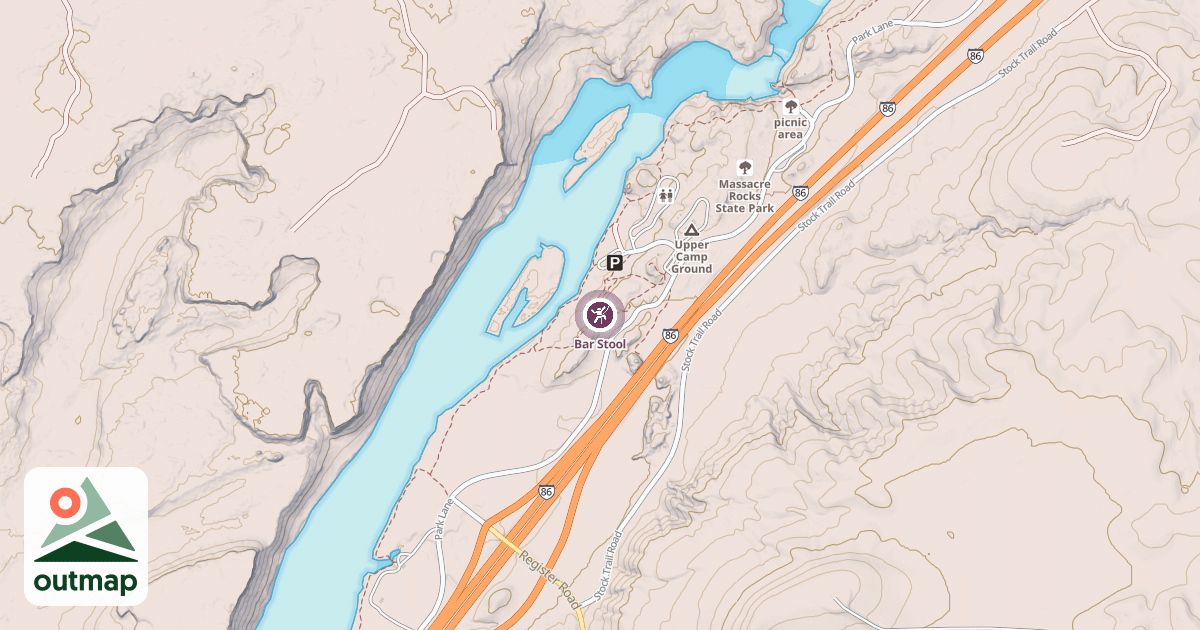 Map of Bar Stool