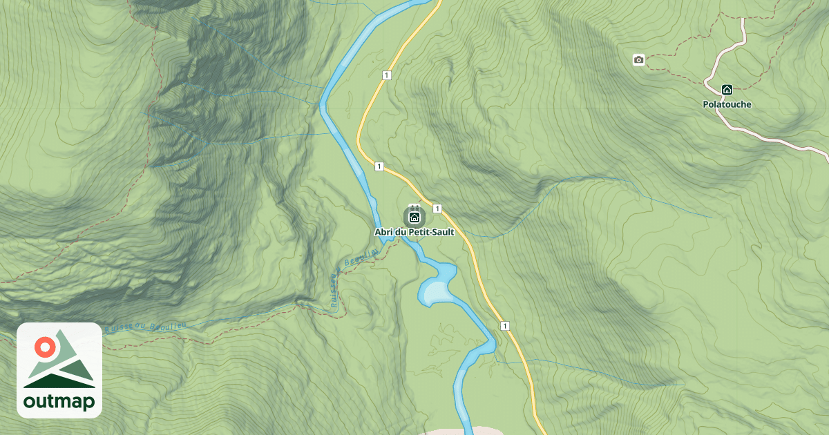 Map of Abri du Petit-Sault