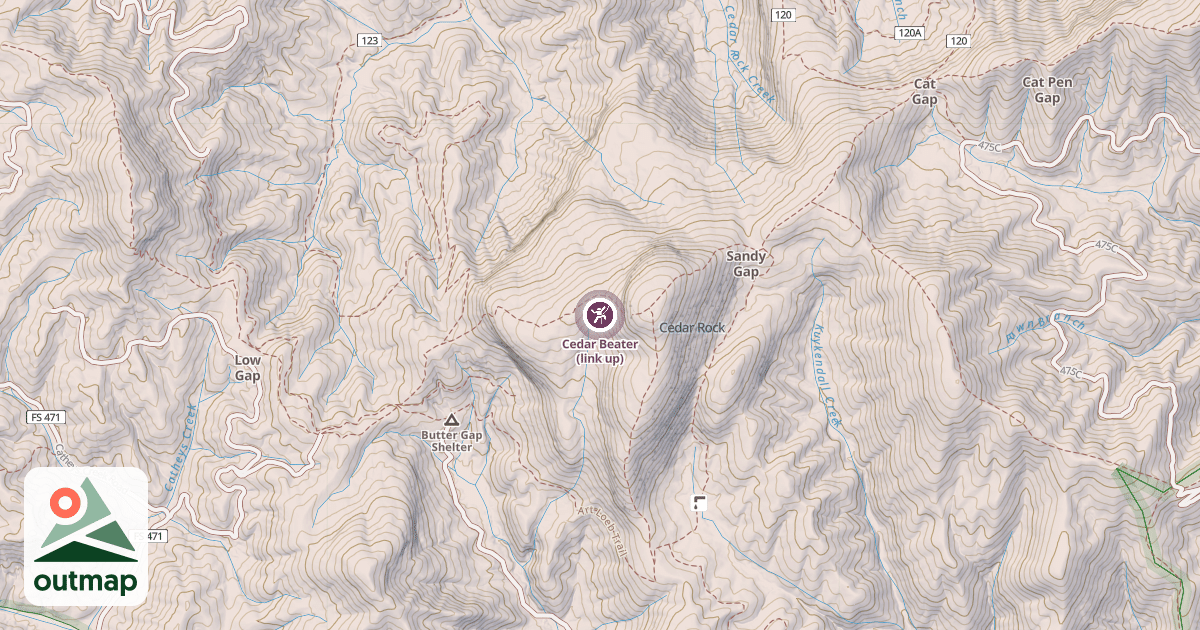Map of Cedar Beater (link up)
