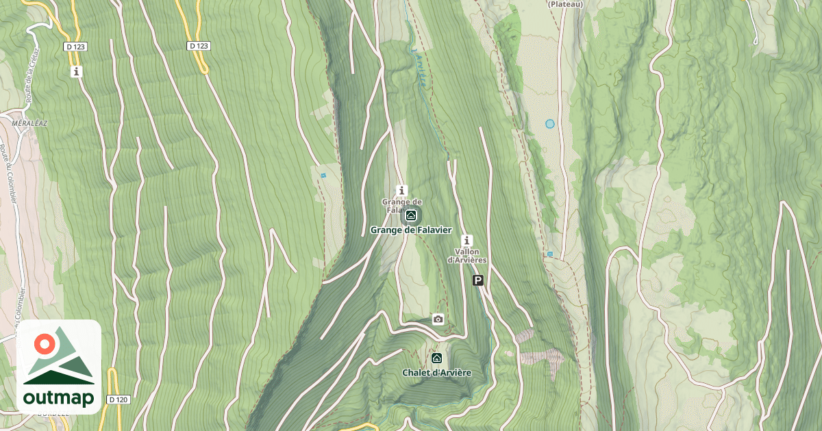 Map of Grange de Falavier