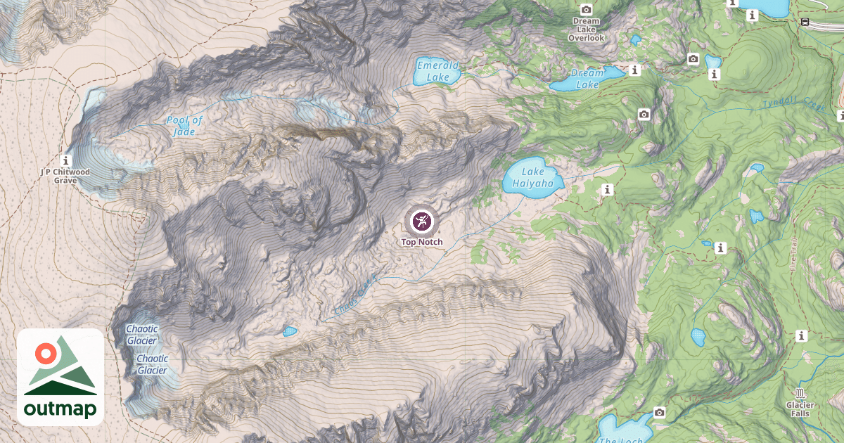 Map of Top Notch