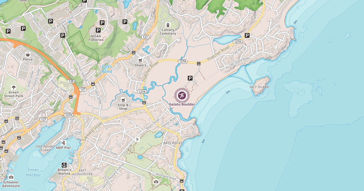Map preview of Gelato Boulder