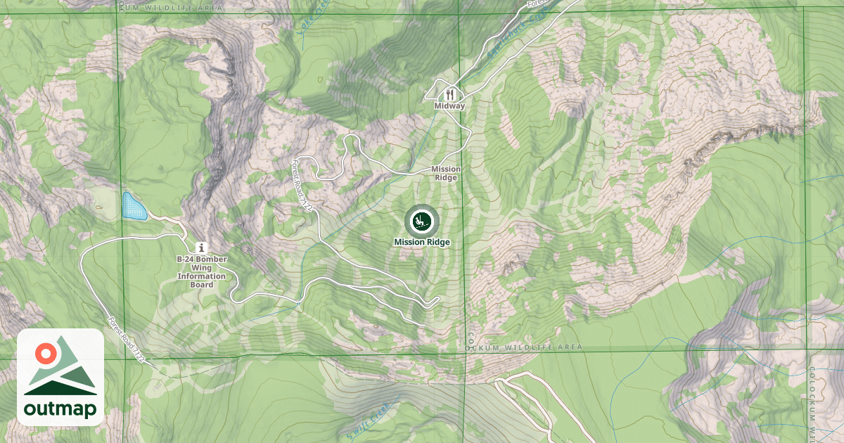Map of Mission Ridge