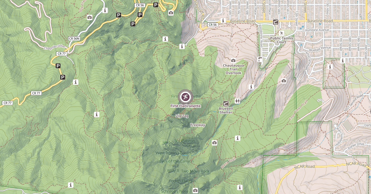 Map preview of First Flatironette