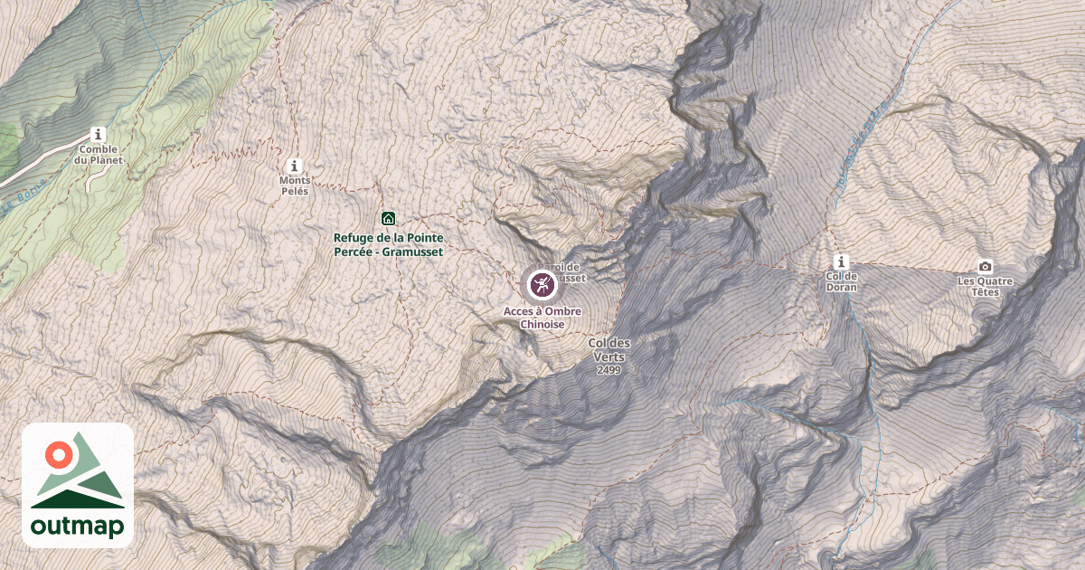 Map of Acces à Ombre Chinoise