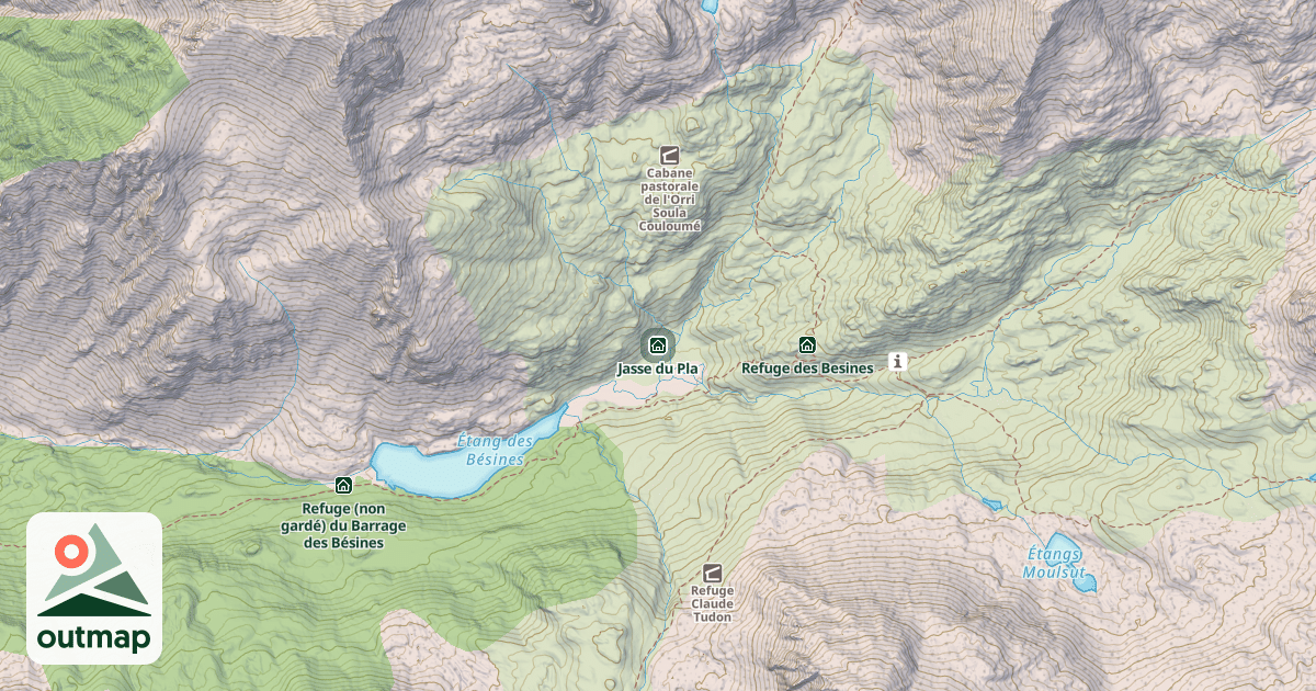 Map of Jasse du Pla