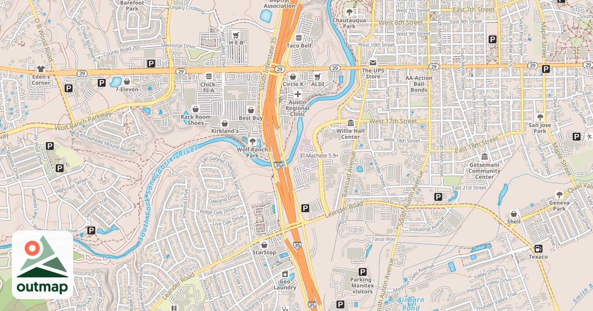 Map of El Machete
