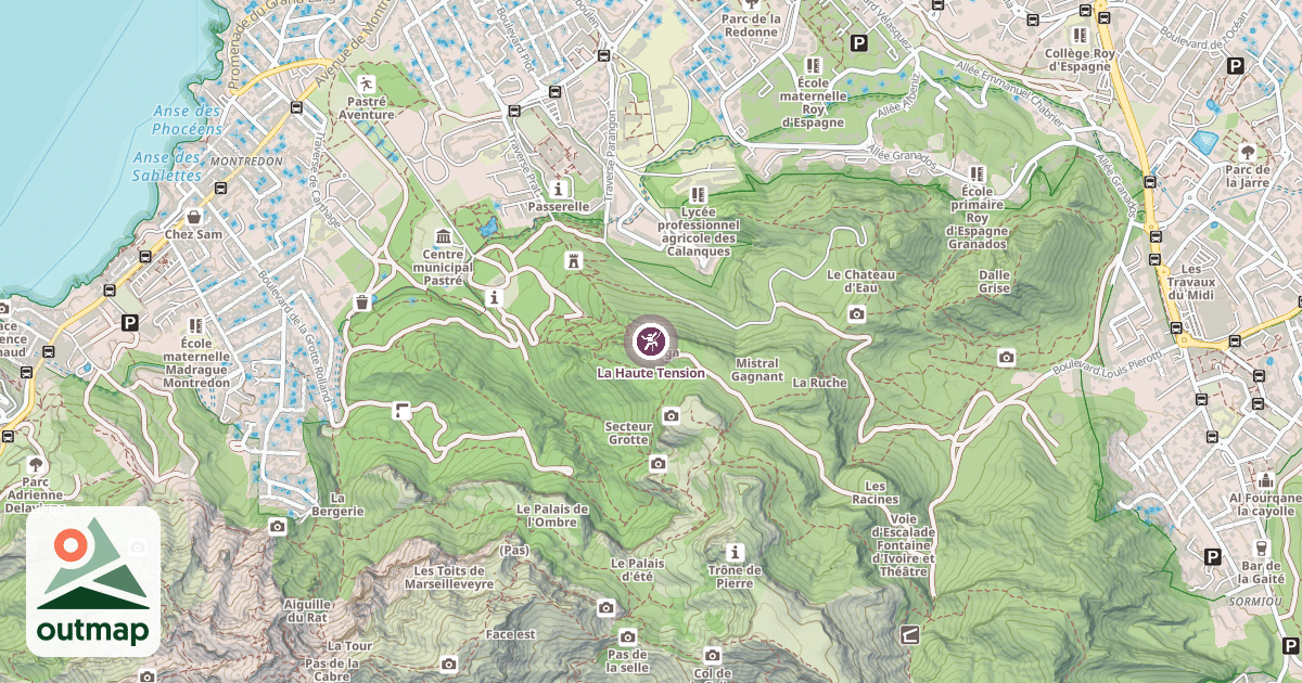 Map of La Haute Tension