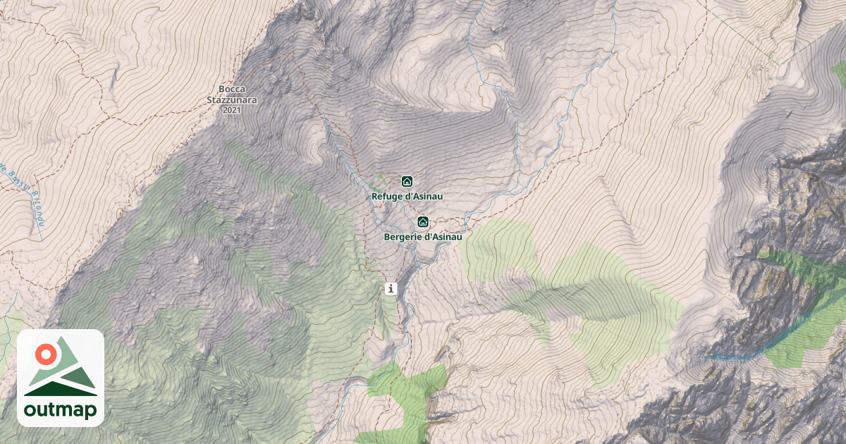 Map of Bergerie d'Asinau