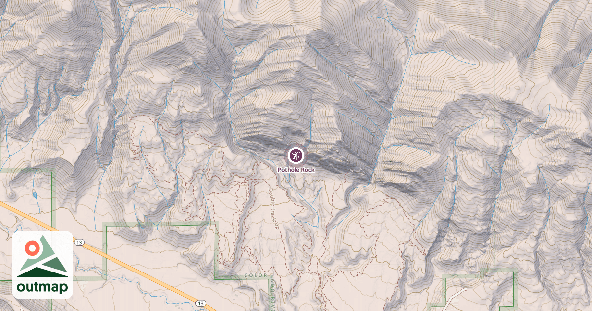 Map of Pothole Rock