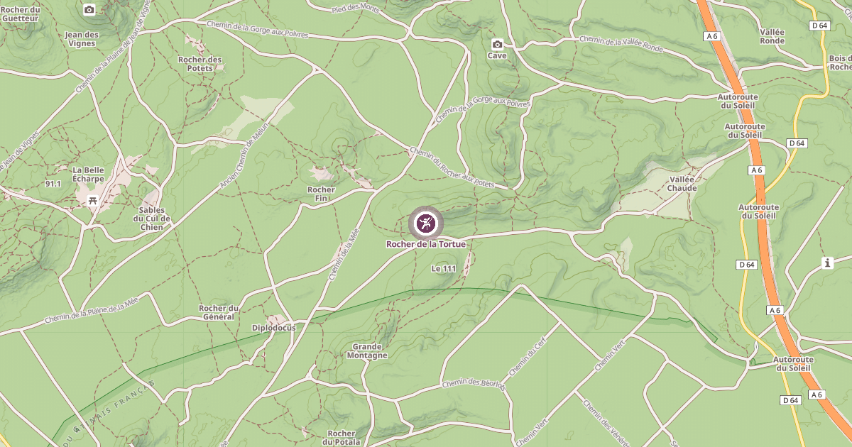 Map preview of Rocher de la Tortue