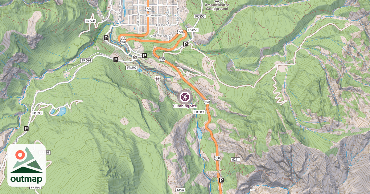 Map of Climbing Site