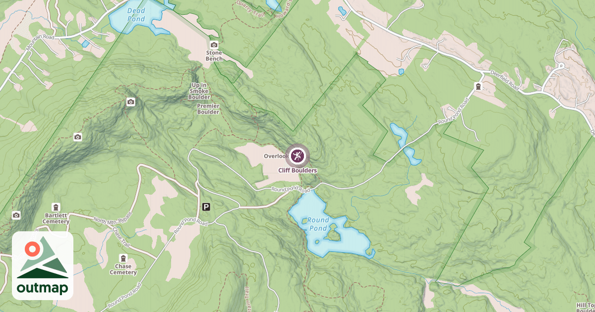 Map of Cliff Boulders