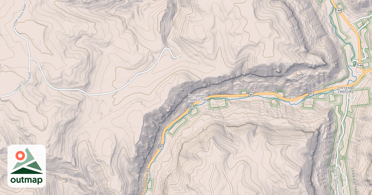 Map of Porcupining Away