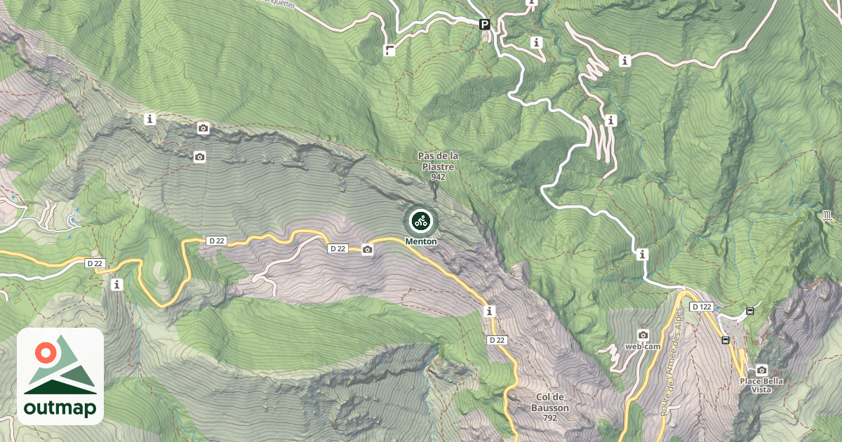 Map of Menton