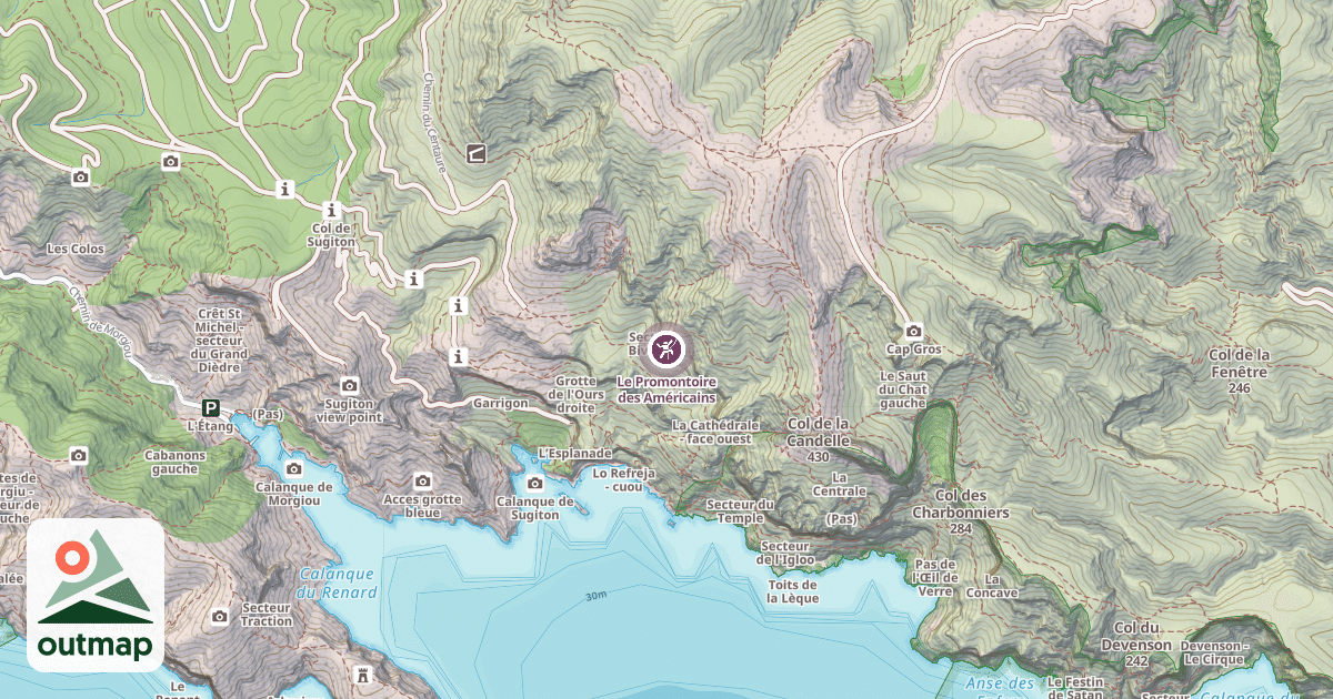 Map of Le Promontoire des Américains