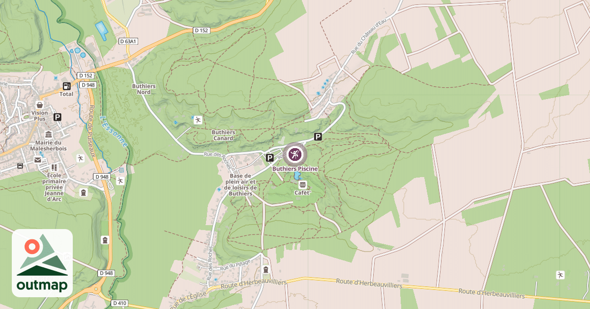 Map of Buthiers Piscine