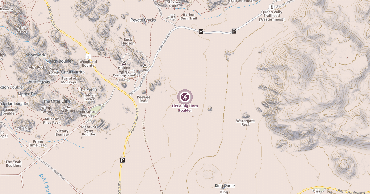 Map preview of Little Big Horn Boulder