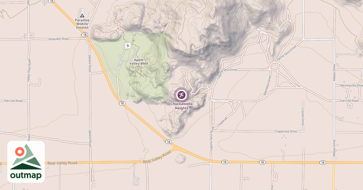 Map of Chuckawalla Heights