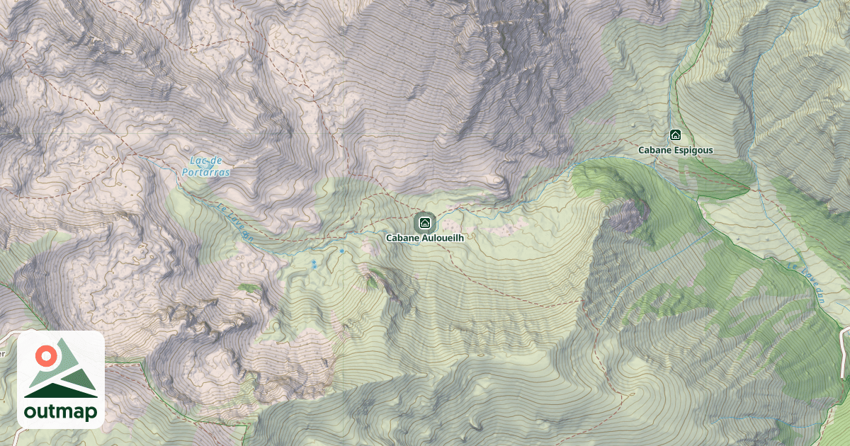 Map of Cabane Auloueilh