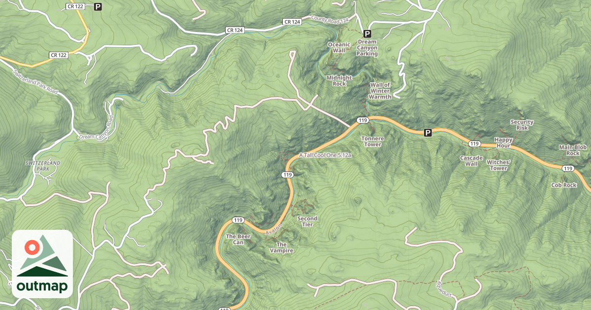 Map of A Tall Cool One