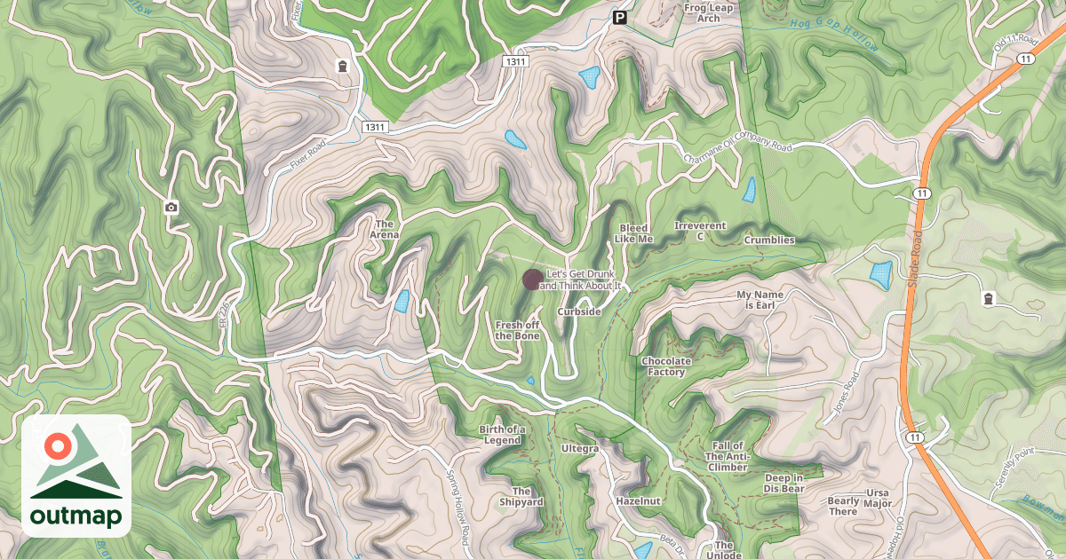 Map of Let's Get Drunk and Think About It