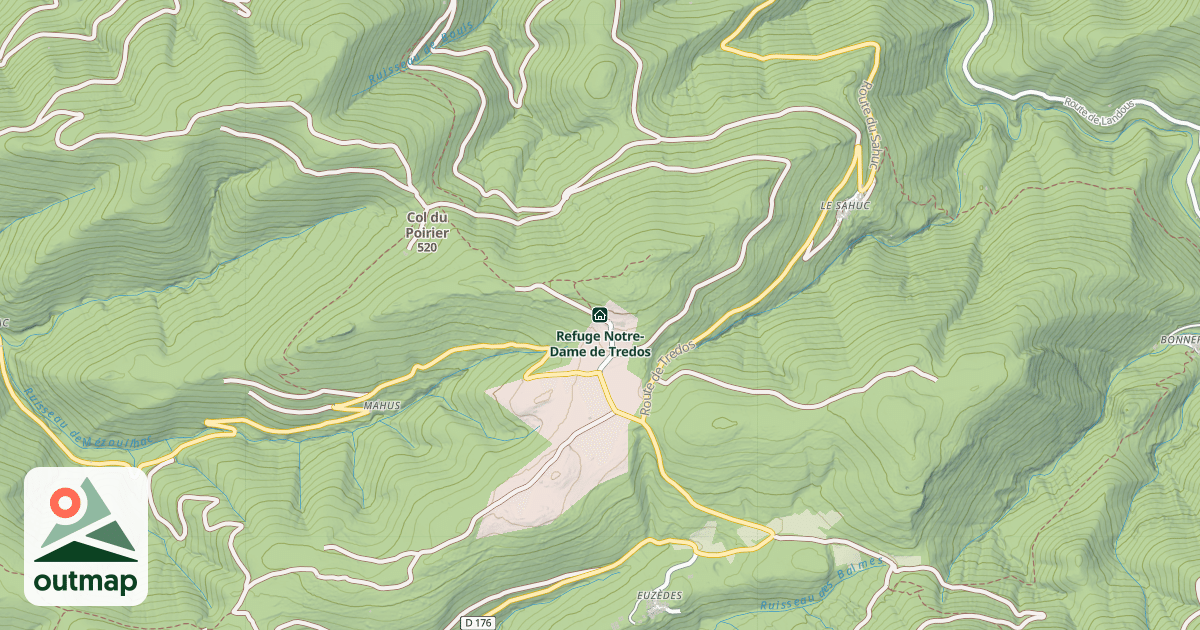 Map of Refuge Notre-Dame de Tredos