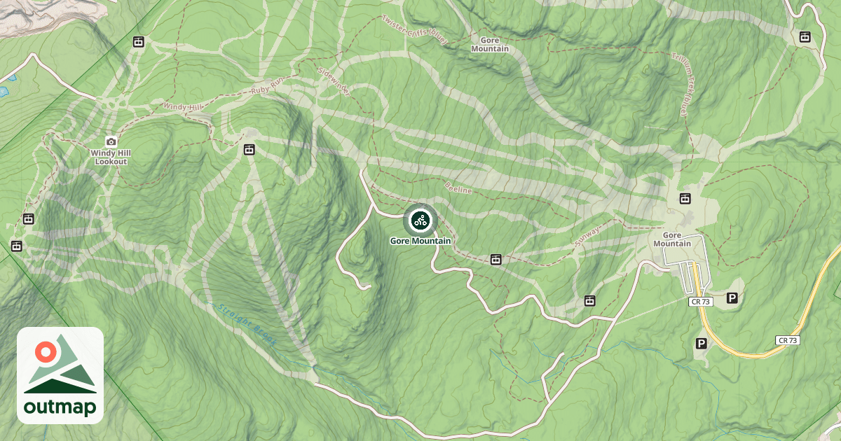 Map of Gore Mountain