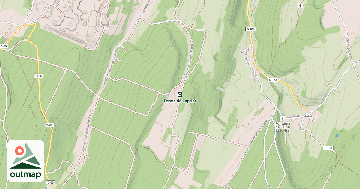 Map of Ferme de Captiot