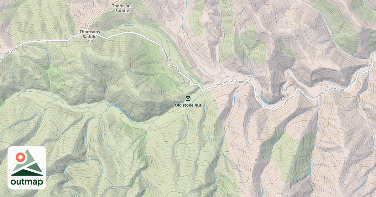 Map of Old stone hut