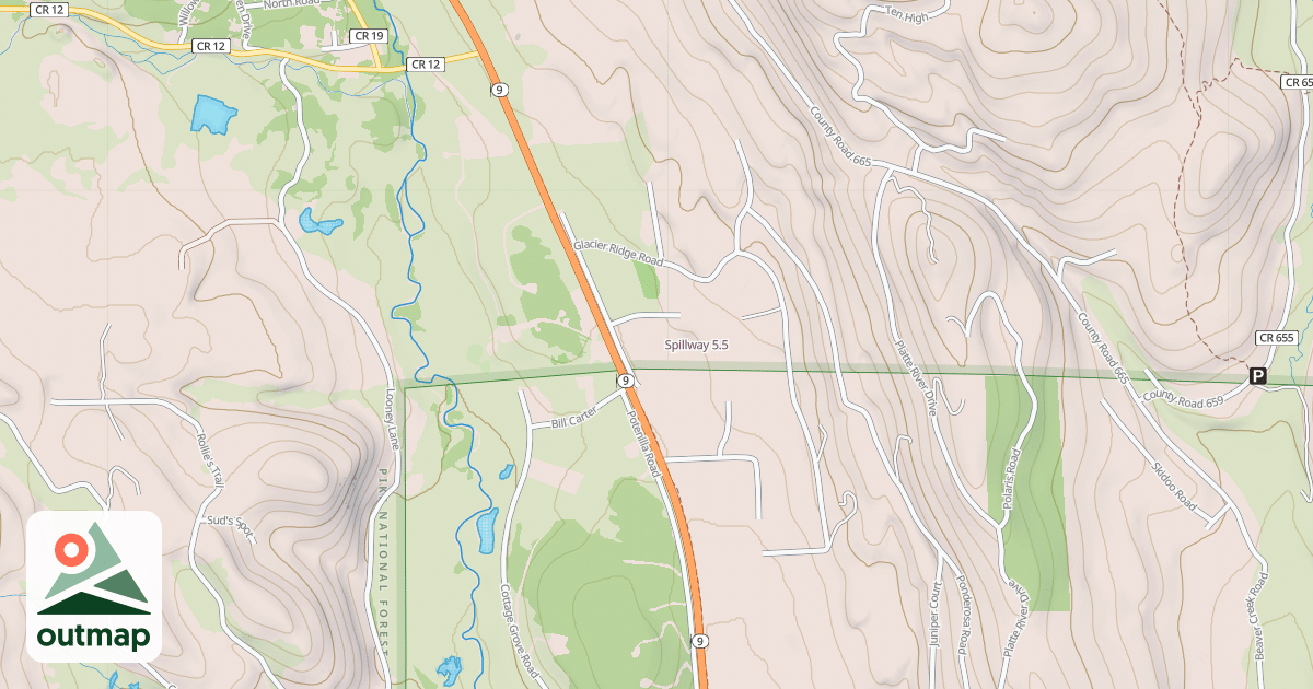 Map of Spillway