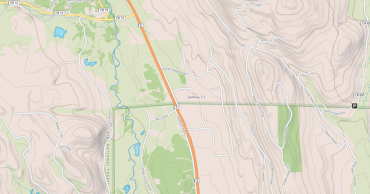 Map preview of Spillway