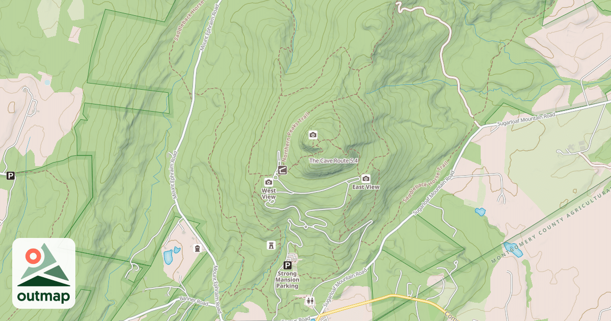 Map of The Cave Route