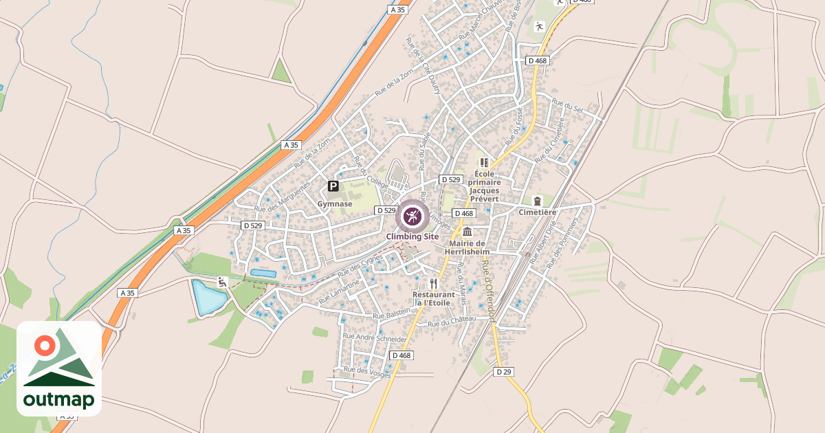 Map of Climbing Site